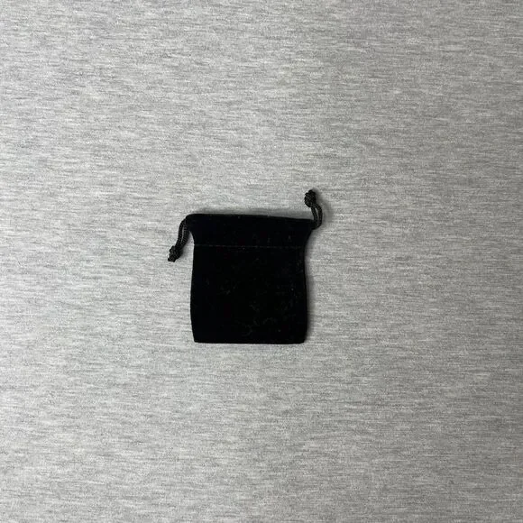 Solid Black Velour Gift Dust Bag 3” x 2.5”