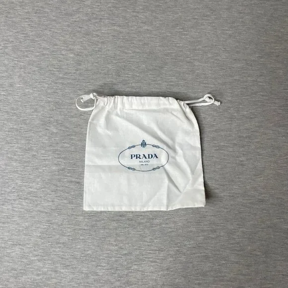 Prada Authentic Drawstring Gift & Dust Pouch Bag H7” x L7”