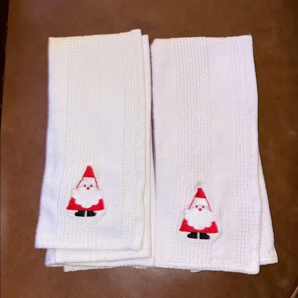 Festive Santa Hand Towels
