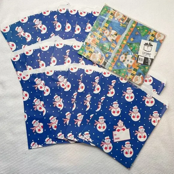 Vintage gift bags and vintage wrapping paper