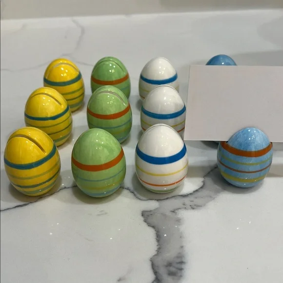 12 Easter egg place card holders