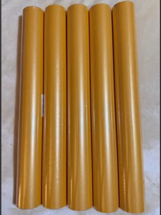 5 Rolls of Gold Gift Wrapoing Paper 17inches X 32.8ft each