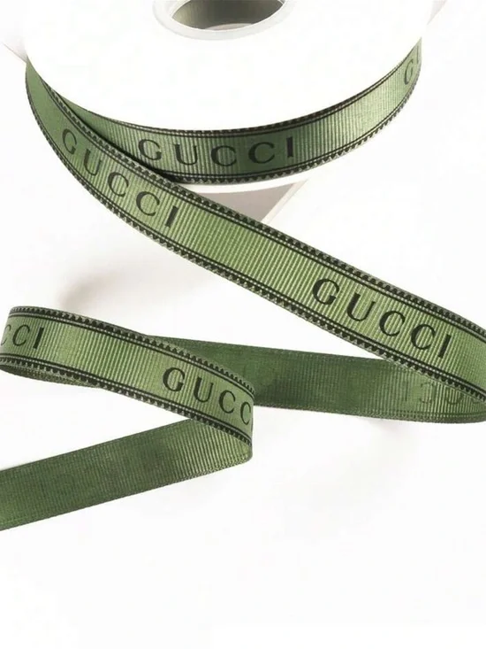 Macy's Olive Green Logo Ribbon 40 yards