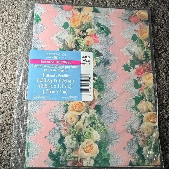 5/$25 VINTAGE Wedding Wrapping Paper Lace Floral