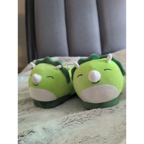 Squishmallows Toddler and Kids Character-head Scuff Slippers Size 11-12