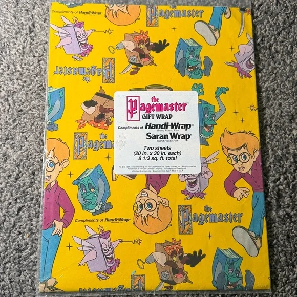 5/$25 VINTAGE Birthday Wrapping Paper The Pagemaster