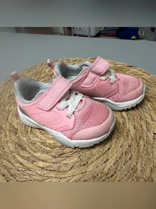 Cat & Jack Pink Hook-and-Loop Mesh Sneakers