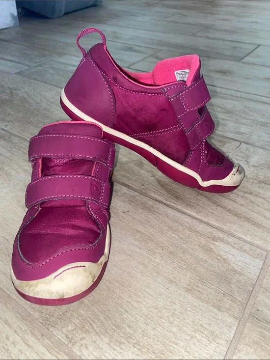 Plae Lucien Kid Pink Festival Fuchsia Velcro Athletic Shoes Size 11.5 Retail $65