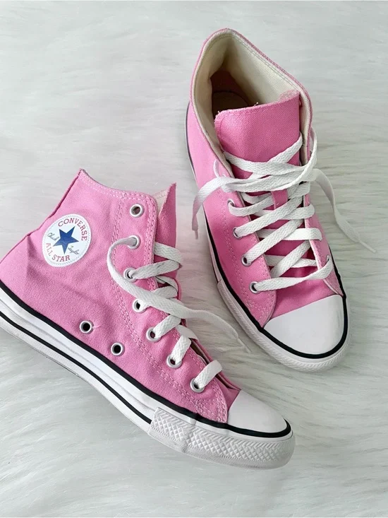 Girls Pink High Too All Star Converse