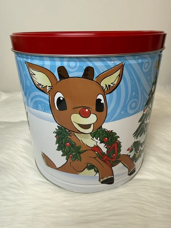 Rudolph Red Noised Reindeer 9” Gift Tin