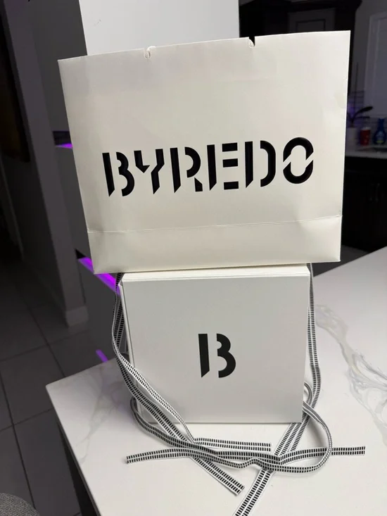 Byredo Cream Rope-Handled Gift Bag and gift box