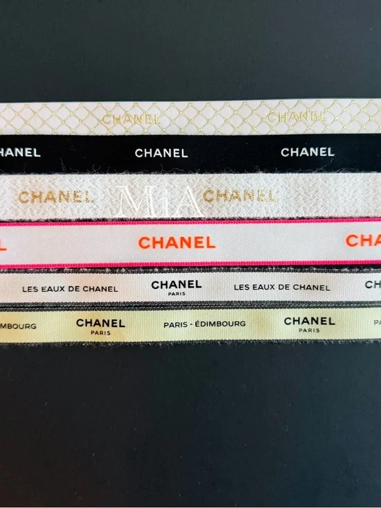 6 x CHANEL Ribbon 1 Yard each