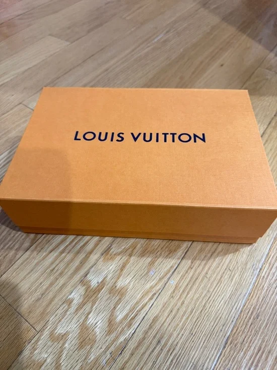 Louis Vuitton Orange Box with Navy Logo