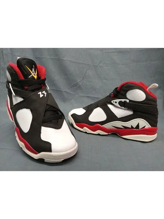 Nike Air Jordan 8 Retro (GS) Sneaker Paprika Black White Boys Size 5 FLOOR MODEL