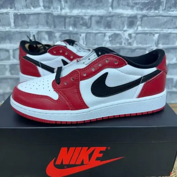 Nike Air Jordan 1 Retro Low OG Chicago Black Red HQ6999-600 GS Youth Size 6.5Y