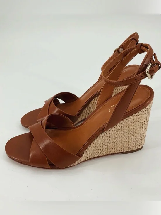 J. McLaughlin Leeann Leather Wedge Heels size 8