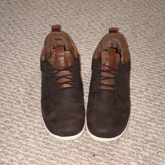 Kids Brown Sneakers with White Soles