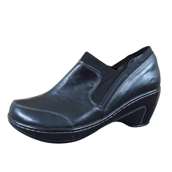 JBU Jambu Trail Women Wedge Slip On Shoes‎ Size 9.5 Casual Walking Black Vegan