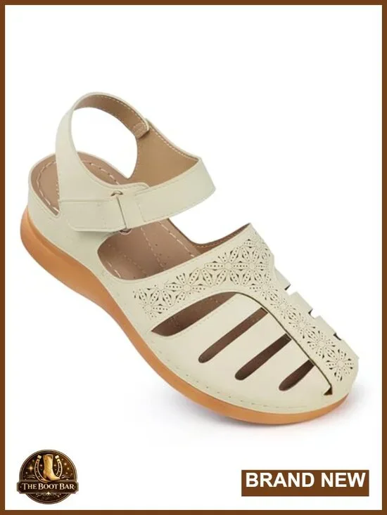 Closed Toe Wedge Sandals for Women Dressy Summer Comfortable
