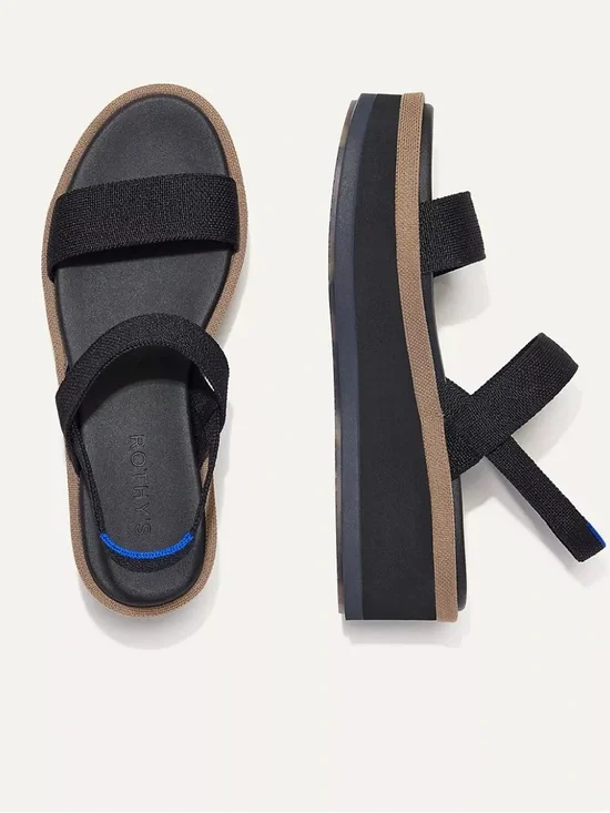 Rothy's The Lightweight Wedge Sandals size 7 NEW without box