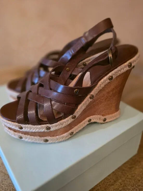 MICHAEL Michael Kors Brown Wedge Sandals