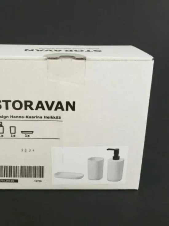 STORAVAN 704.290.03 3-piece bathroom set, white