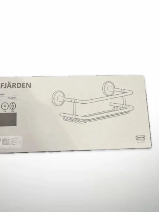 BROFJÄRDEN 105.822.34 Shower shelf, chrome effect, 13x5