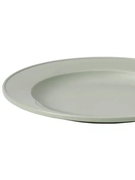 SIMKRABBA 206.091.53 Side plate, plastic/green-gray, 8 