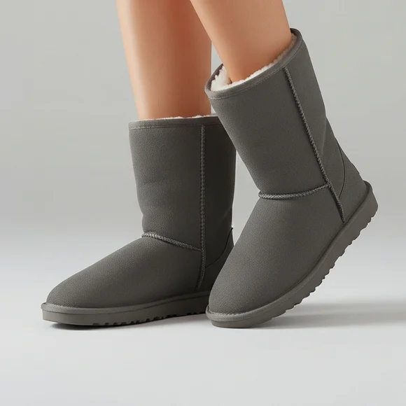 Koolaburra UGGs Stone Grey Size 4 NWOT