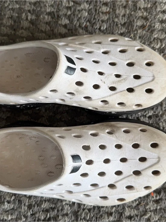 Kids White Slip-On Ventilated Water Shoes