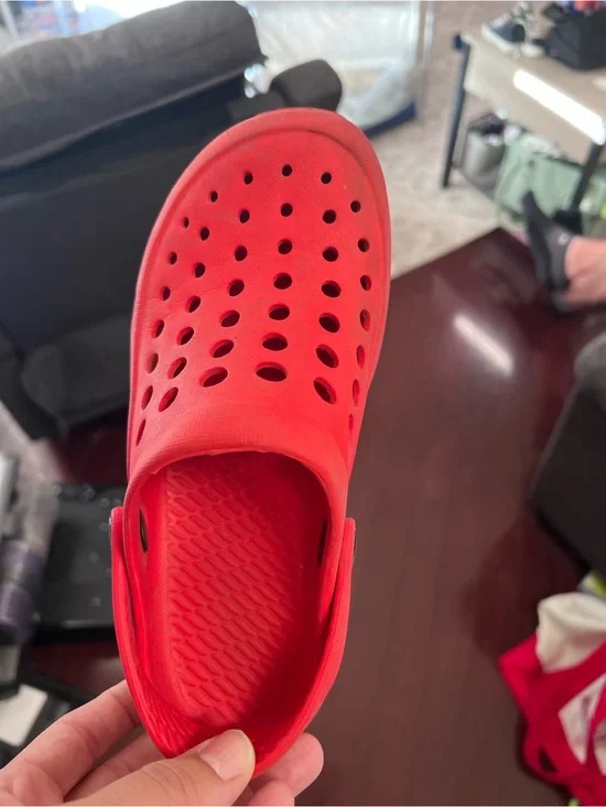 Kids Red Slip-On Clog Shoes