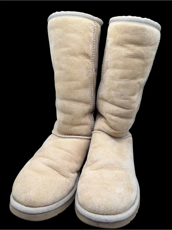 UGG Australia Classic Tall Chestnut Sheepskin Suede Boots Women’s Size 5