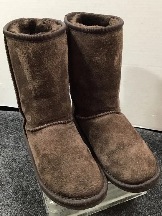 Lamo Brown Suede Heidi Winter Boots with faux fur Lining