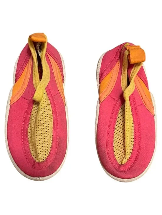 Vintage 1990s Baby Girls Surf Moc Multicolor Water/Beach Shoes - Size 6