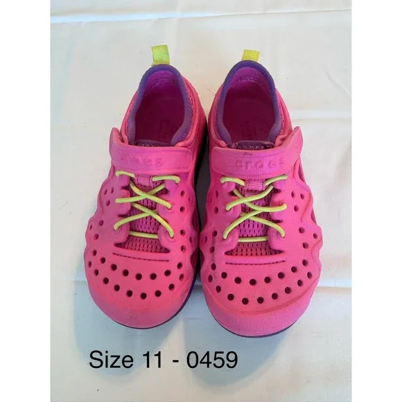 Crocs Swiftwater Expedition Kids Sandals Pink Purple Water Shoes Size 11 C11