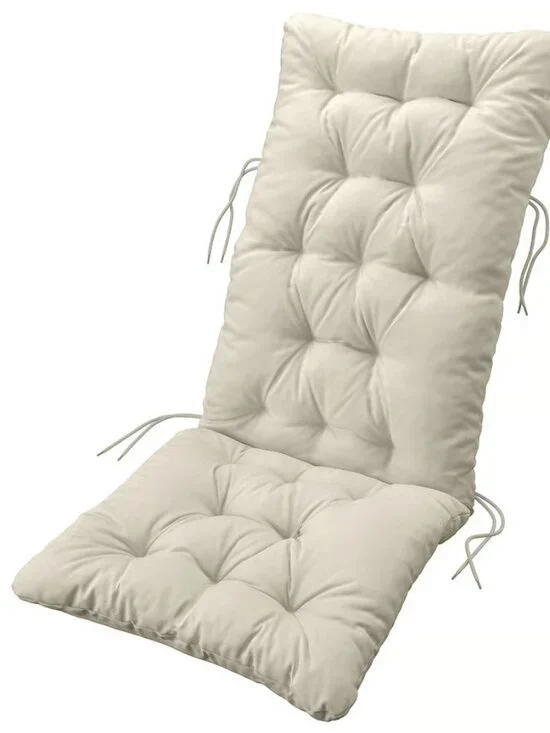 KUDDARNA 405.472.44 Seat/back pad, outdoor, light grey-beige, 45 5/8x17 3/4 