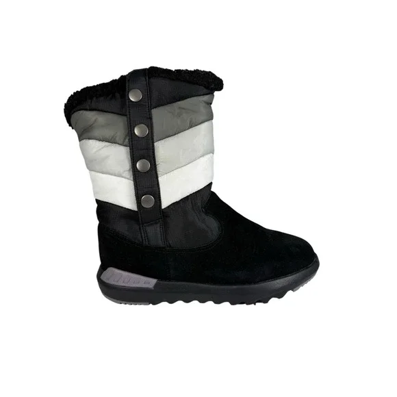 Bearpaw‎ Women's Boreal Boots Black/Grey/White Size 7
