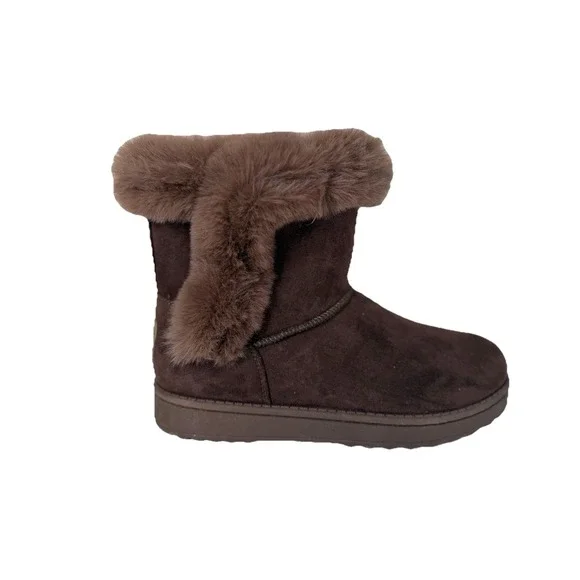 White Mountain In her Faux Fur Brown‎ Women's Size 6 No Box