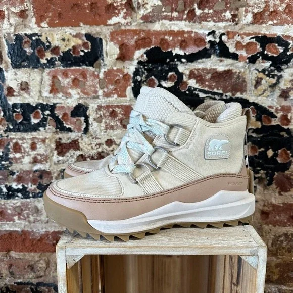 Sorel Kinetic Impact NXT Waterproof Boot Sea Salt Ceramic Womens 9 LL4986-125