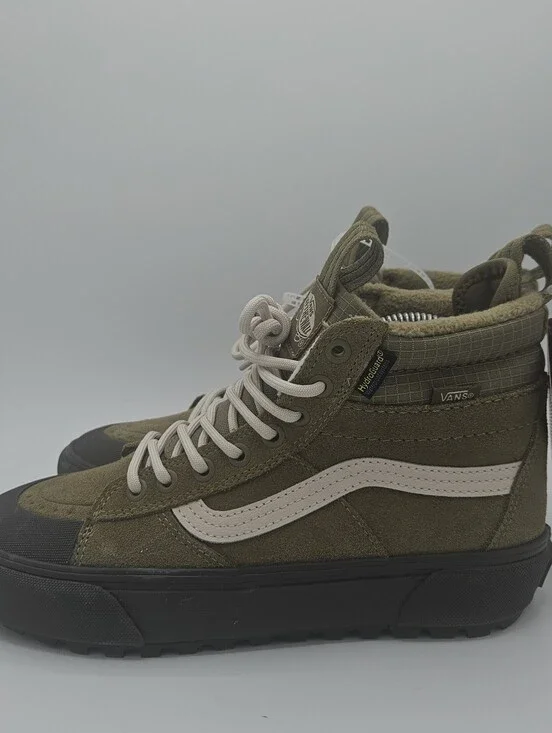 Vans Sk8-Hi MTE Womens 7.5 Olive Green High-Top Insulated Boots NWOB