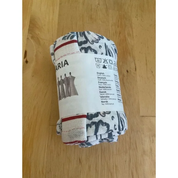 IKEA INAMARIA Tea Towels 4 Pack 100% Cotton Paulin Machado Design 104.930.73 NEW