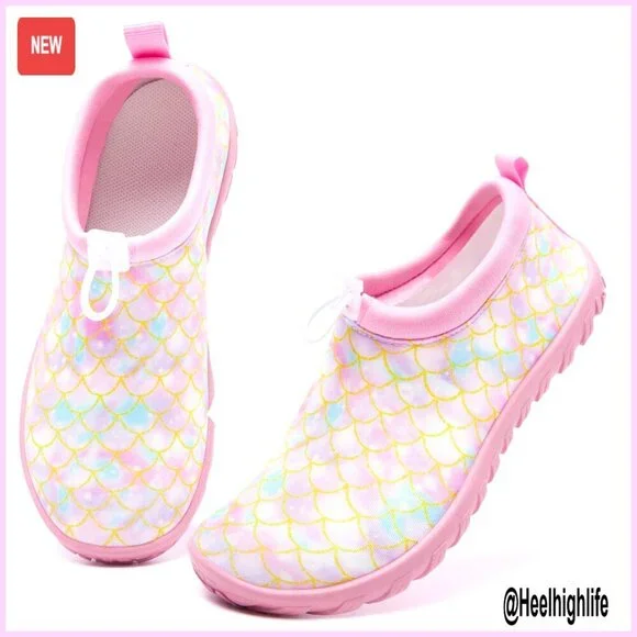 Quick Dry Water Shoes Kids Swim Beach Pool Aqua Athletic Durable Comfortable