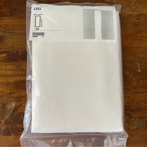 IKEA White‎ LILL Curtains 110” x 98”