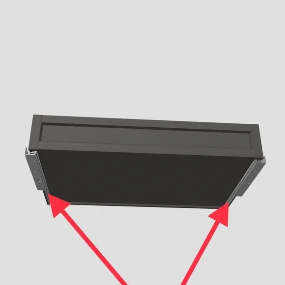 Ikea komplement 1 Pair Undermount SoftClose Drawer 130781 130782 Slide rails NEW
