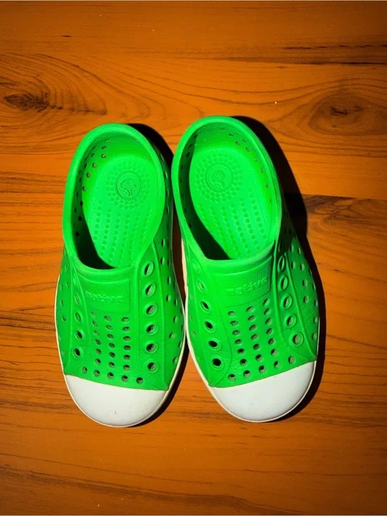 Kids Green Slip-On Water Shoes