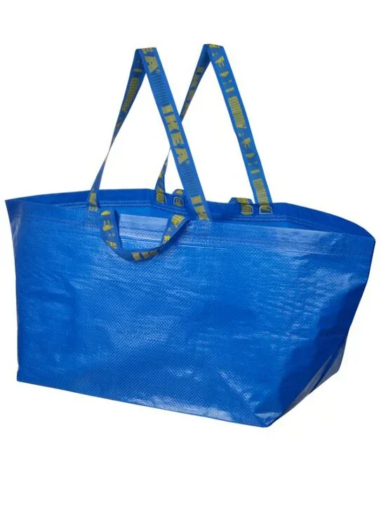 Ikea FRAKTA Shopping Bag Large Blue 19 Gallon NEW