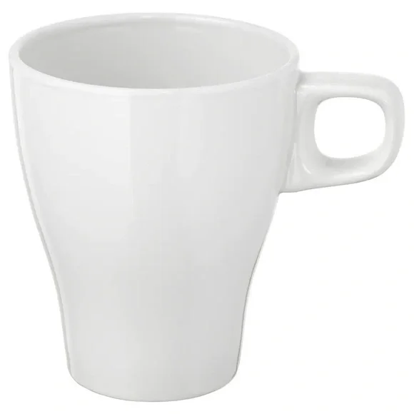 IKEA FÄRGRIK Mug, stoneware white8 oz coffee hot tea cup new