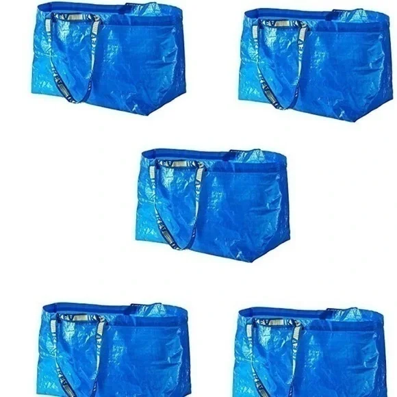 5 sturdy Ikea Frakta Bags storage holiday storage spring cleaning toy storage