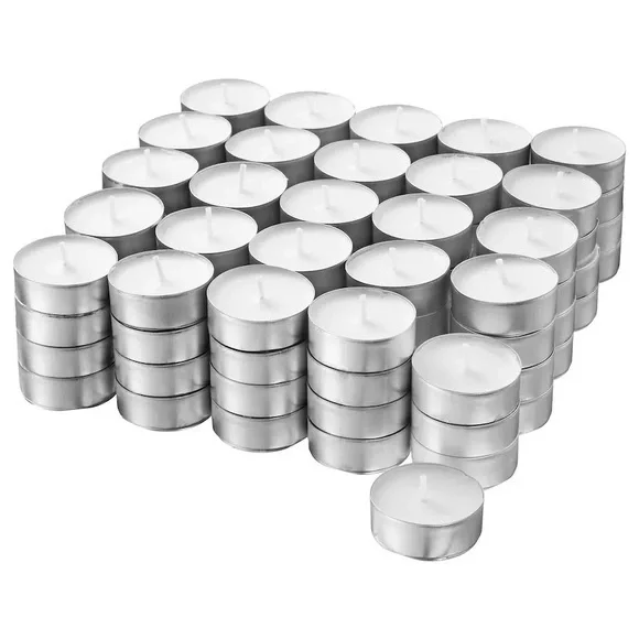 100 pack GLIMMA Unscented tealights Ikea holiday decor