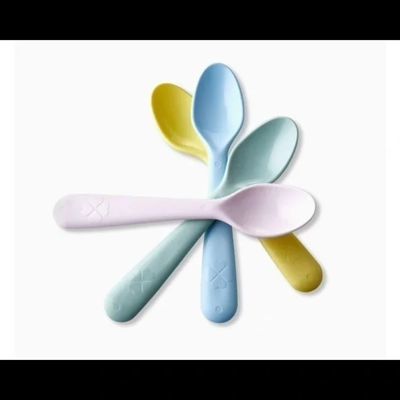 4 piece Ikea Kalas Spoon Assorted Colors kid safe